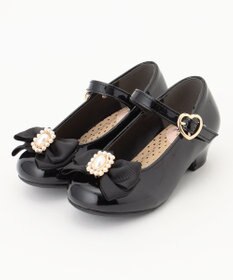 ANY KIDS エナメルヒールパンプス