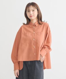 earth music&ecology オーバーフレアシャツ