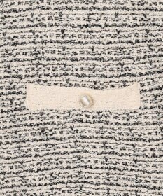 ANY SIS 【洗える】ツイードニット ベスト