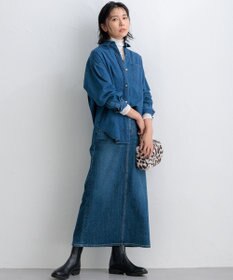 23区 L 【洗える】ライトダンガリー 2WAY シャツ