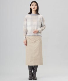 J.PRESS LADIES 【洗える】WOOLY STRETCH PLAID ニット