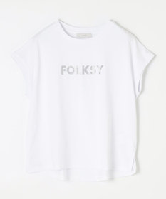 ANY グリッタープリントロゴＴシャツ