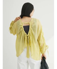 Green Parks ・ＥＬＥＮＣＡＲＥ　ＤＵＥ　バックリボンブラウス