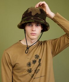 JOSEPH ABBOUD MOUNTAIN カモフラージュフリースハット