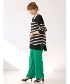 AMERICAN HOLIC パネルボーダーニットチュニック