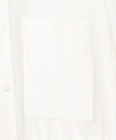 ICB L 【洗える】 PlaXシアーオーガンジー シャツ