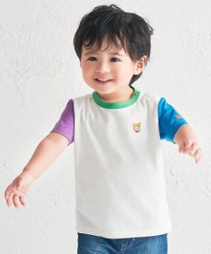 MIKI HOUSE HOT BISCUITS 【70-120cm】【Everyday Series】ワンポイント 半袖Tシャツ