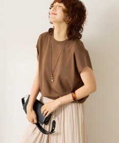 AMERICAN HOLIC 【接触冷感】ラメフレンチスリーブニットプルオーバー