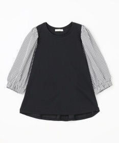 ANY L 布帛コンビプルオーバー