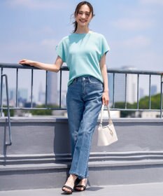 ANY SIS 【接触冷感・UVカット・洗える】ビューティクール フレンチ ニットＴ