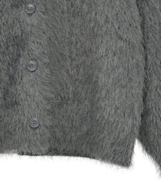 Green Parks シャギーＶネックカーディガン