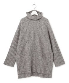 23区 【SLOW/一部店舗限定】ウールベーシック ワイドリブ タートルネック ニット