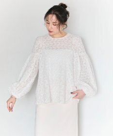 #Newans 【洗える】フィラッフィギャザースリーブブラウス