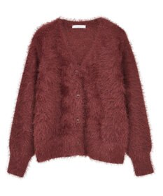 Green Parks シャギーＶネックカーディガン