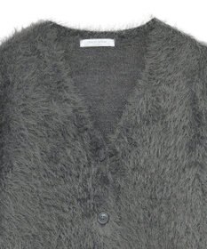 Green Parks シャギーＶネックカーディガン