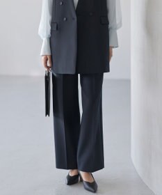 ICB ハイツイストダブルクロス ワイドパンツ ネイビー