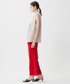 ICB 【接触冷感・UVカット・洗える】 T/Rドライリネン ジレ