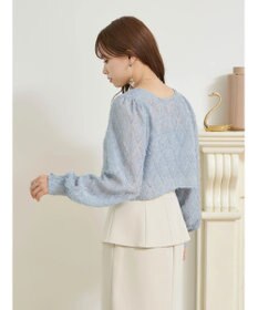 earth music&ecology ＳＥＴ２点カットジャカードカーディガン＋ビスチェ