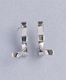 Phoebe ニュアンスリボンピアス　シルバー