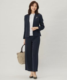 J.PRESS LADIES L 【セットアップ対応】セラテリーダブルクロス セミワイド パンツ