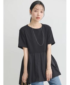 earth music&ecology 異素材チュニックカットソー