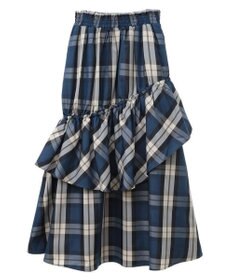 Green Parks ・ＳＵＧＡＲＳＰＯＯＮチェックドロストティアードスカー