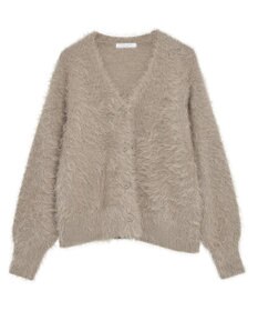 Green Parks シャギーＶネックカーディガン
