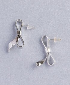 Phoebe ニュアンスリボンピアス　シルバー