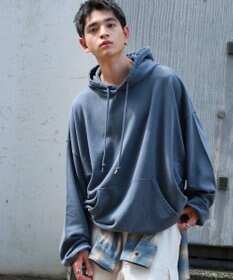 WEGO アシッドウォッシュバルーンパーカー