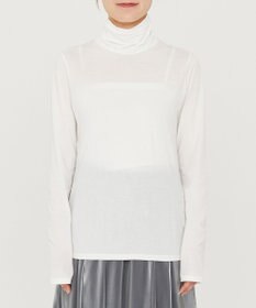 uncrave アルビニスタシフォン ハイネック カットソー（uncrave STANDARD）