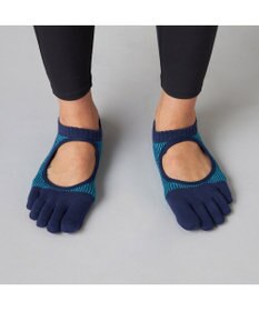 Chacott 140203 ラメストライプカバー　５本指ソックス