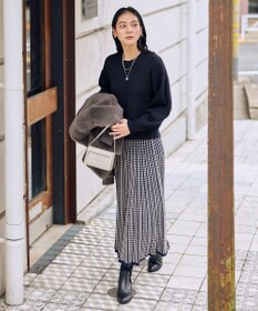 ANY 【2SET】ニットセットアップ [WEB限定]ネイビー