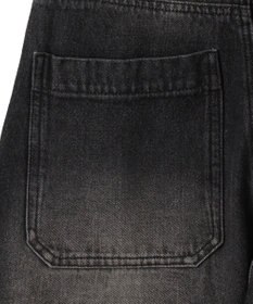 WEGO ヴィンテージウォッシュダブルニーバギーパンツ