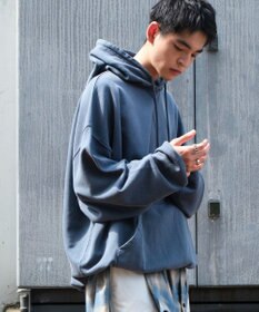 WEGO アシッドウォッシュバルーンパーカー