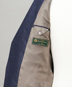 GOTAIRIKU 【Loro Piana Fabric】365 通年 3ピーススーツ(ネイビーストライプ)