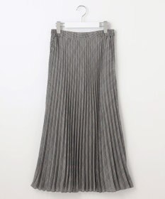 J.PRESS LADIES L 【洗える】テトロンレーヨンビエラ チェック プリーツ スカート