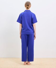 une nana cool 【綿100%】60/2 やわらか天竺 半袖開襟パジャマ MADE WITH LIBERTY FABRIC