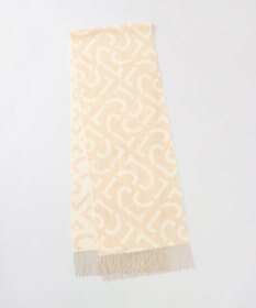 AURORA 【 LANVIN COLLECTION（ランバン コレクション） 】カシミヤ100%ジャカードマフラー(WASH)