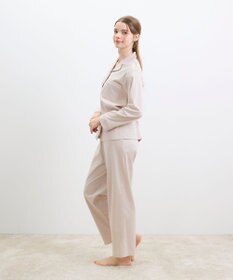 une nana cool 【綿100%】60/1 シルケットスムース 長袖開襟 MADE WITH LIBERTY FABRIC