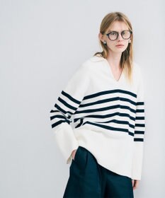 uncrave スウェットライクニット スキッパートップス