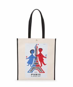 TOPKAPI 【Breath TOPKAPI】サヴィニャック × Breath TOPKAPI アート プリント フラット オーガニックキャンバス トート バッグ