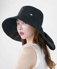 TOCCA 【UVカット99.9%以上・遮熱率48%・サイズ調節可】RIBBON LIKE 2WAY SUN SHADE HAT ハット