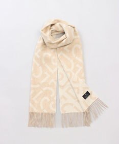 AURORA 【 LANVIN COLLECTION（ランバン コレクション） 】カシミヤ100%ジャカードマフラー(WASH)