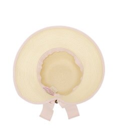Maison de FLEUR 【手洗い可能】パールリボンスリットハット