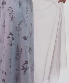 muuc 【植物の影絵プリント】チュールレイヤースカート