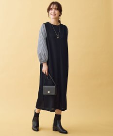 ANY L シャツコンビワンピース