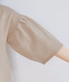 Tiaclasse 【洗える】タックベルスリーブニットチュニック