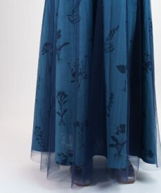 muuc 【植物の影絵プリント】チュールレイヤースカート