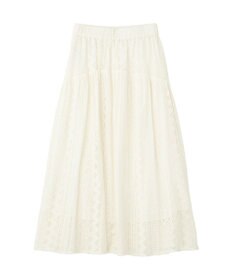 Green Parks ラウンド切替インドコットンレーススカート
