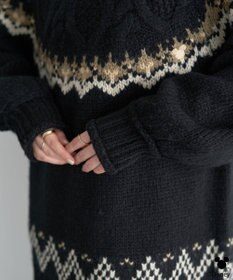 earth music&ecology 【予約】Disney/ミッキー刺繍ノルディックニットチュニック